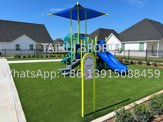 PE-hars speeltuin ShockPads Kunstgras Puzzle Pad Zachte laag 30mm 40mm 50mm UV-bestand Biedt meer veiligheid en plezier