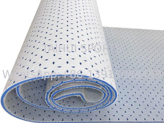 Hoogwaardige 8mm, 10mm, 12mm en 15mm dikke schokabsorberende ondervloer voor voetbalvelden, rugbyvelden en hockeyvelden