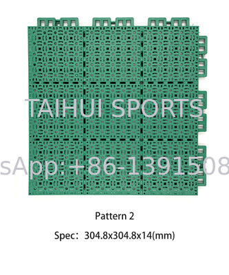 Interlocking basketbalbaan tegels Anti-slip plastic sportbaan tegels