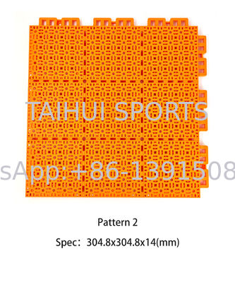 Milieuvriendelijke Duurzame Brandwerende Polypropyleen Sportvloer met Interlocking PP Tegel voor Basketbal Tennis en Voetbalvelden