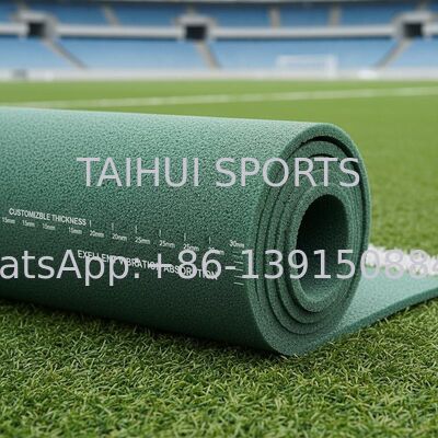 FIFA Gecertificeerde Schokabsorberende Onderlaag met Diamantvormige Gaten voor Kunstgras Sportvelden op Maat Gemaakt