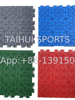 Anti-slip plastic sportbaan tegels vergrendeling basketbalbaan tegels
