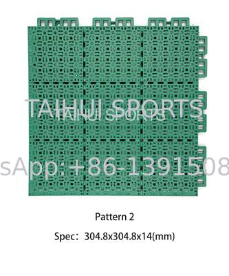 Milieuvriendelijke, brandbestendige polypropyleen sportvloeren met een hoge compressiebestendigheid voor basketbal- en tennisbanen