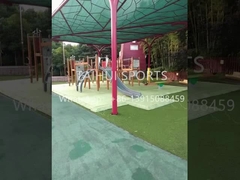 Interlocking Artificial Grass Drainage Underlay Anti Slip Soft Fall voor voetbal / voetbal