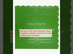 Split-type afvoer schokdemper snelle installatie milieuvriendelijk onder kunstgras voor sporten