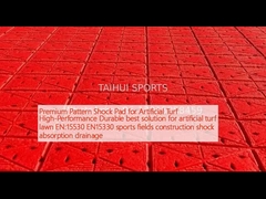 Premium Pattern Schock Pad voor kunstgras Hoogwaardig Duurzaam beste oplossing voor kunstgras EN:15530 EN15330 Sportvelden bouw schokdemper drainage
