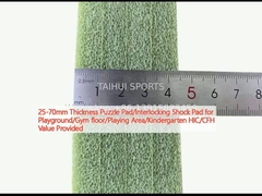 25-70 mm dikte Puzzle Pad/Interlocking Shock Pad voor speeltuin/gymnastiekvloer/speelterrein/kindergarten HIC/CFH Waarde verstrekt