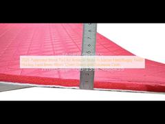 2025 Gepatterned Shock Pad voor kunstgras op voetbalveld/rugbyveld/hockeyveld 8mm 10mm 12mm 15mm met geotexile stof